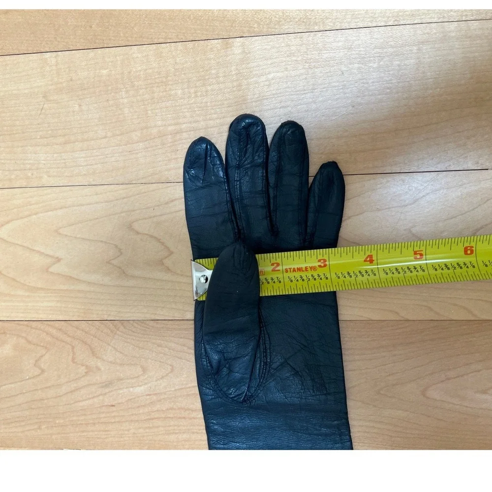 Lionel Le Grand Women's Gloves Black French Leather Opera Gloves 13